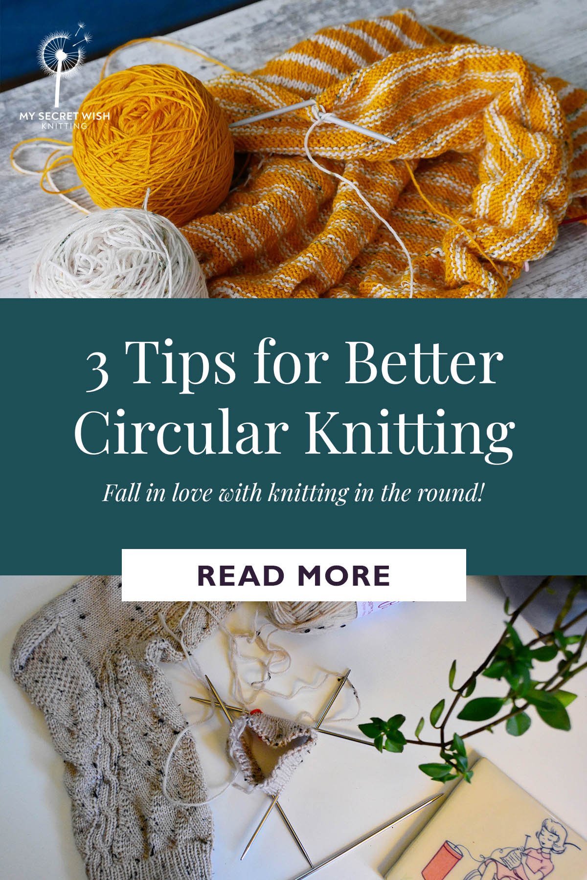 Title pin for 3 Tips for Better Circular Knitting